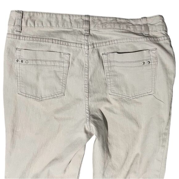 Christopher & Banks Jeans CJ Womens Size 10 Beige Straight Mid-Rise Pockets - Picture 6 of 11